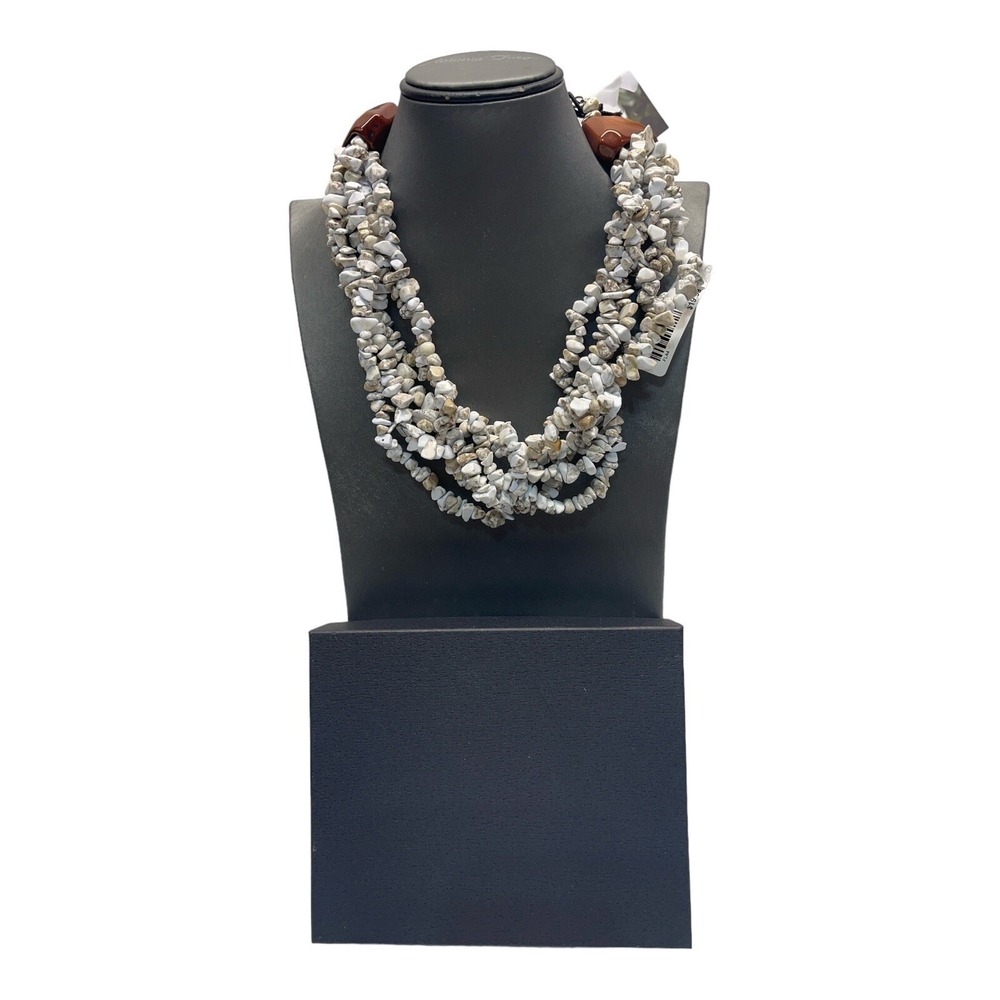 Gardenia Hand Made Necklace‎ By Artisan Jewelry Crafters 19.5" Long Multi Color